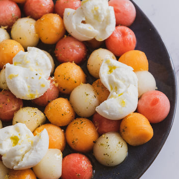 Insalata di melone e mozzarella - Melonen-Mozzarella-Salat