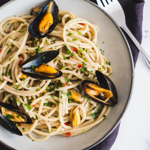 Pasta con le cozze - Pasta mit Miesmuscheln