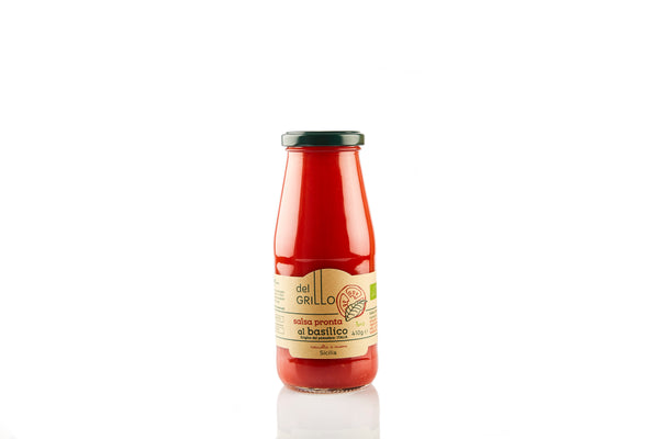 Salsa pronta al basilico Bio - Fertige Tomatensoße mit Basilikum